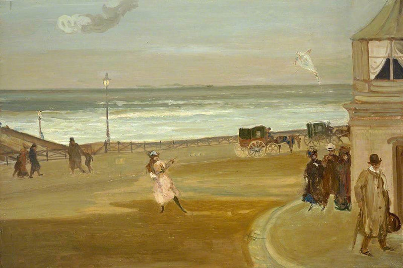 Tuulinen päivä Brightonissa - Charles Conder