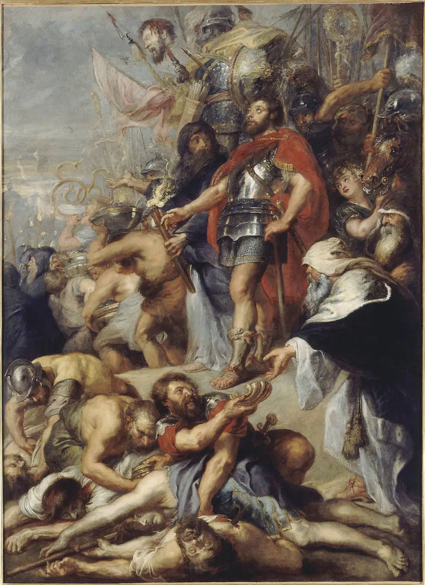 Juudas Macchabée rukoilemassa vainajien puolesta - Peter Paul Rubens