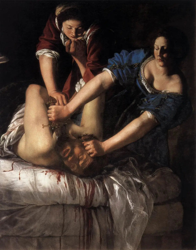Judith hirttämässä Holofernea - Artemisia Gentileschi