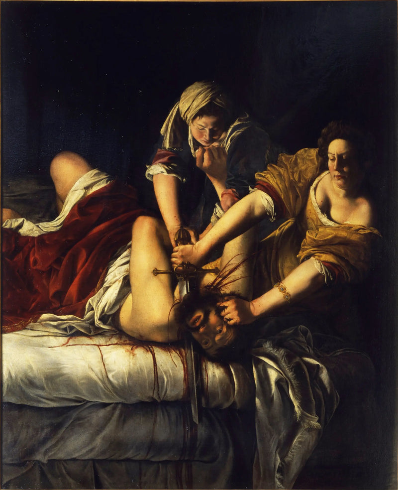 Judith katkaisee pääkallon - Artemisia Gentileschi