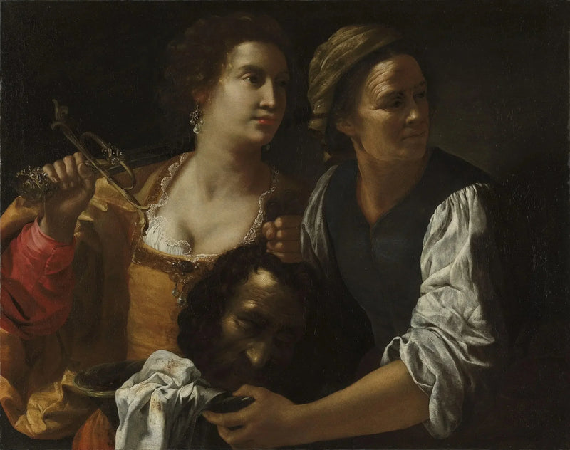 Judith ja hänen palvelijansa Holofornesin päällä - Artemisia Gentileschi