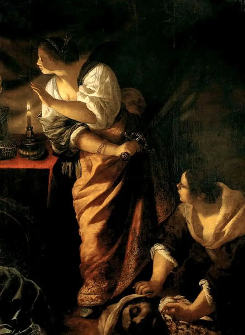 Judith ja hänen palvelijansa Holofornesin päällä - Artemisia Gentileschi
