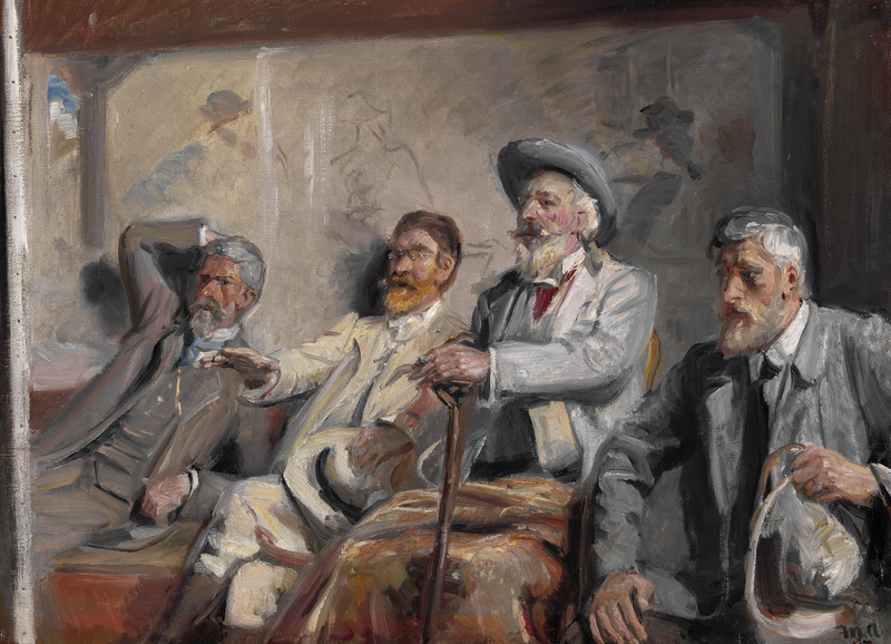 Taiteen tuomarit. opiskella. -Michael Peter Ancher