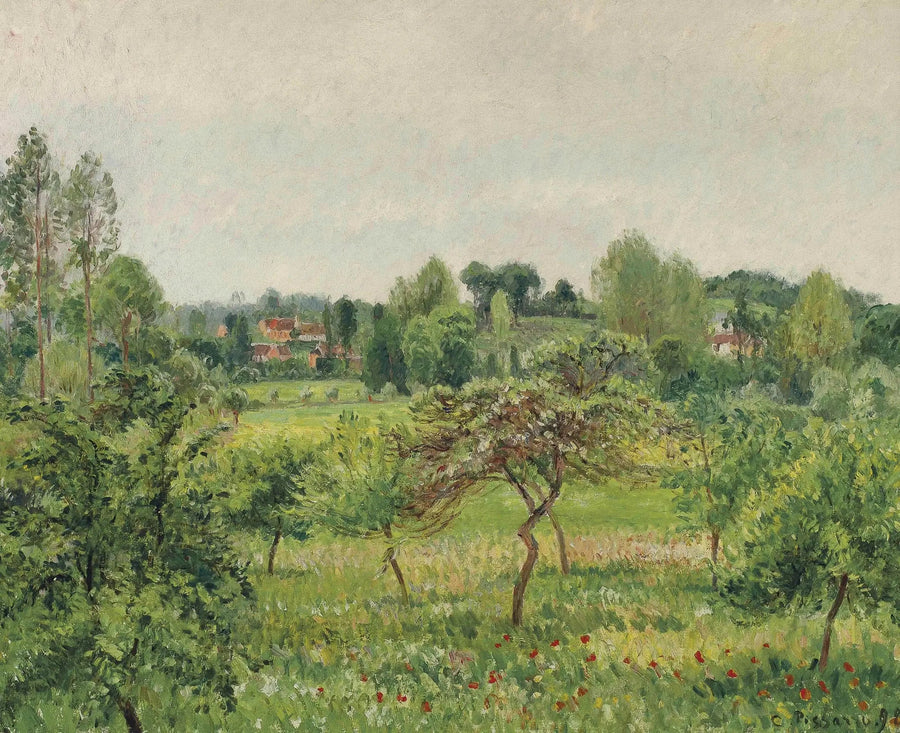 Kesäkuu, sateinen sää, Éragny - Camille Pissarro