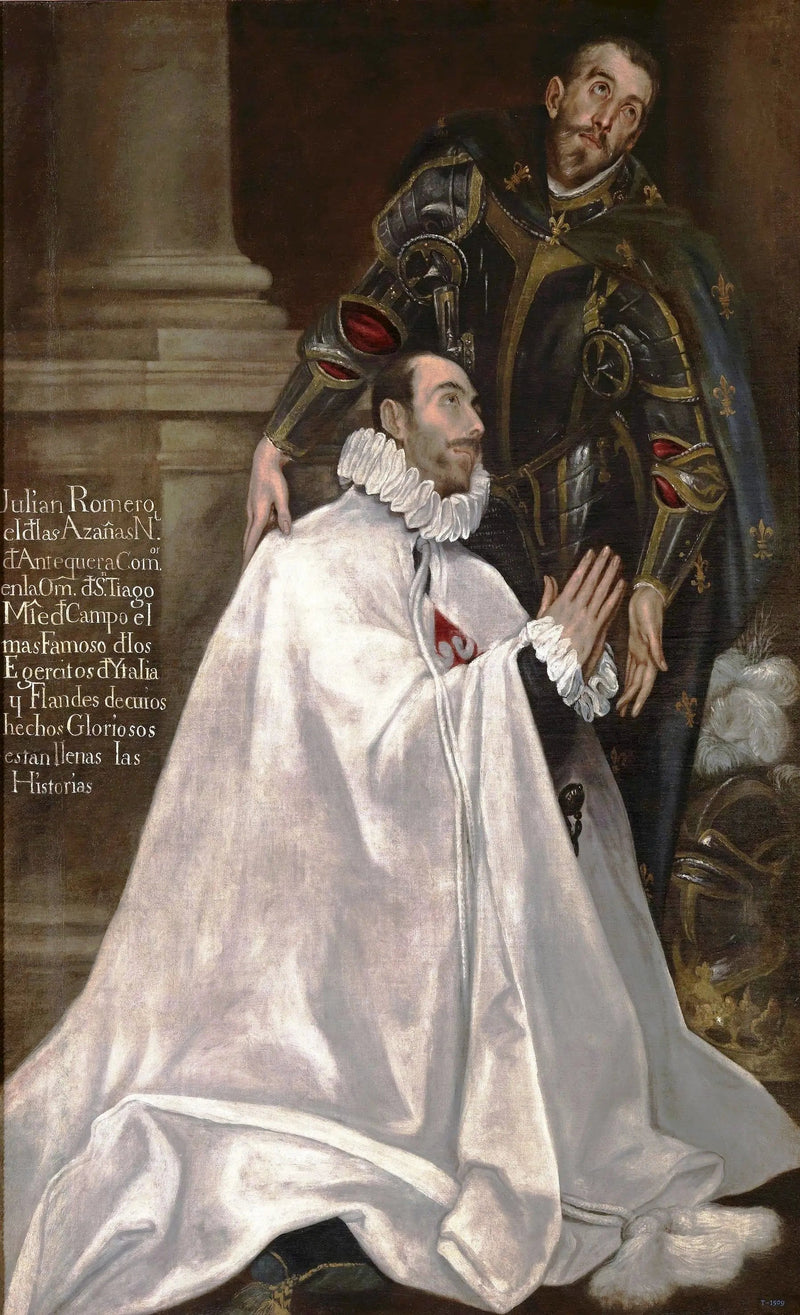Julián Romero ja hänen poikansa Pyhä suojelija - El Greco