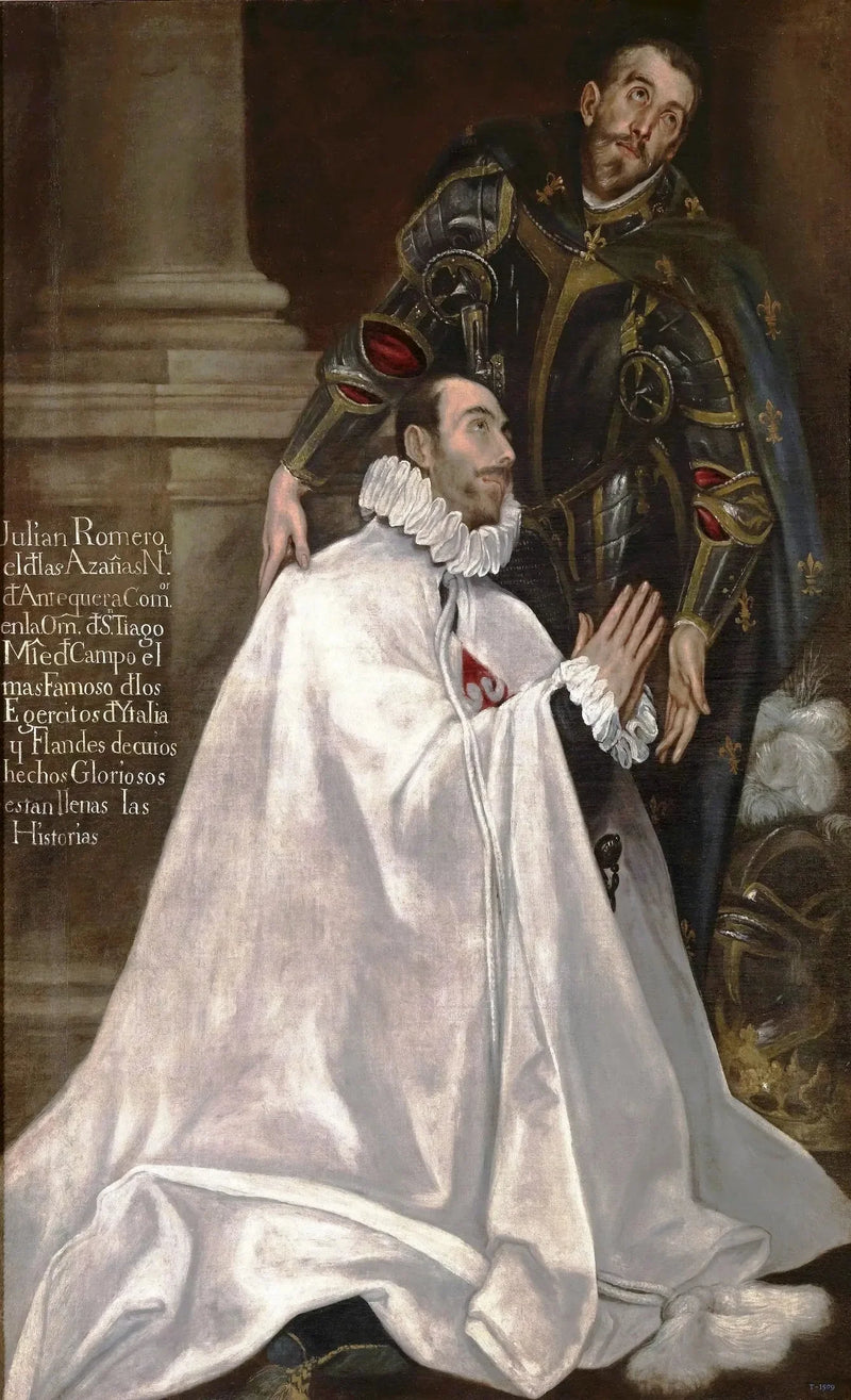 Julián Romero ja hänen poikansa Pyhä suojelija - El Greco