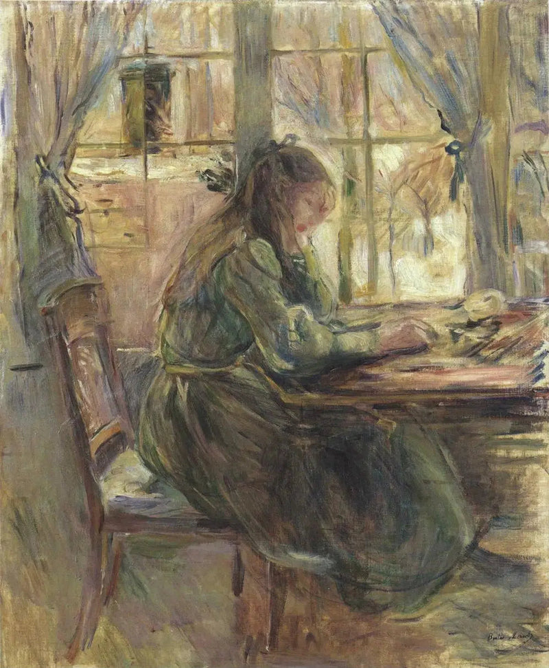 Julie pöydässä - Berthe Morisot
