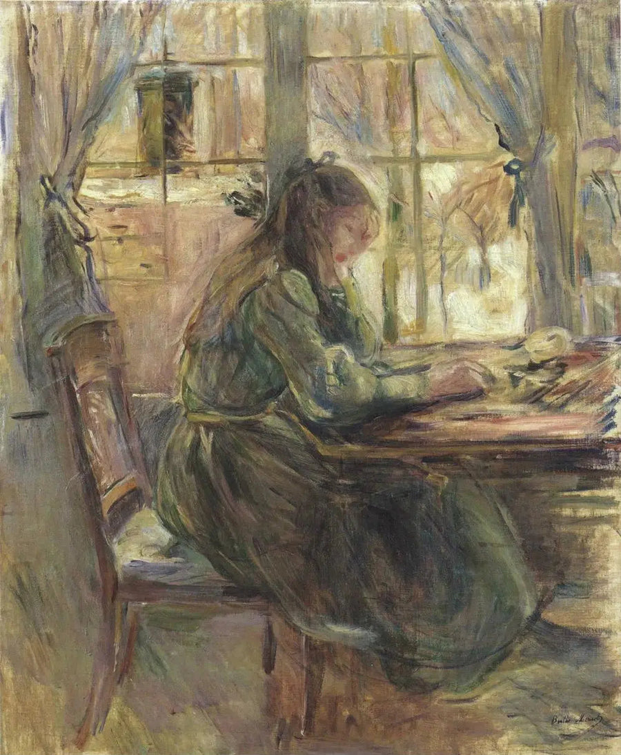 Julie pöydässä - Berthe Morisot