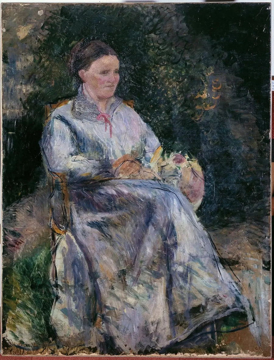 Julie Pissarro puutarhassa - Camille Pissarro