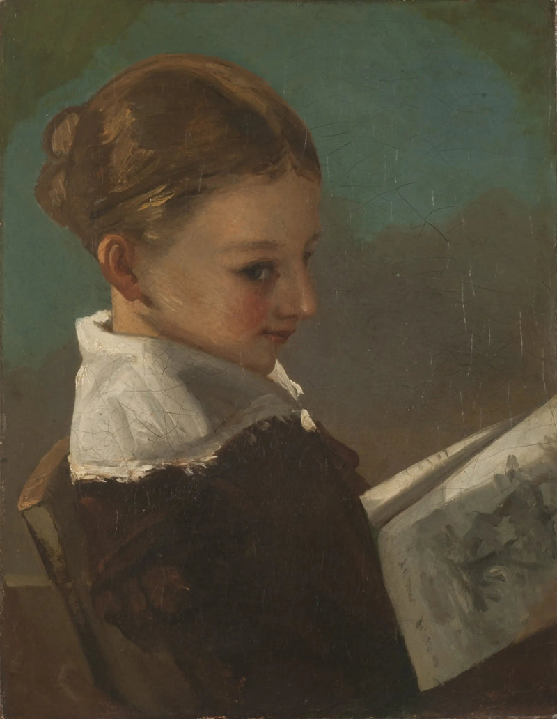 Juliette Courbet, joka on kymmenen vuotta vanha - Gustave Courbet