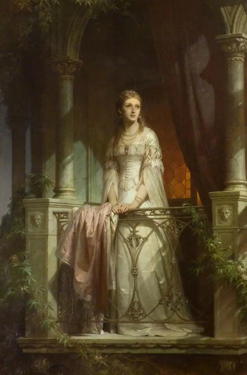 Juliette parvekkeella - Thomas Francis Dicksee
