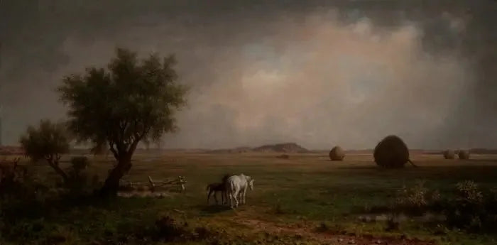 Hevonen ja varsana suolla - Martin Johnson Heade