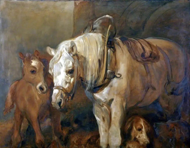 Tamma ja varsa - Edwin Henry Landseer