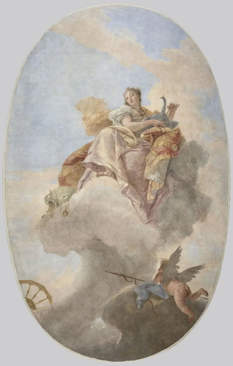 Junon pilvien keskellä - Giovanni Battista Tiepolo