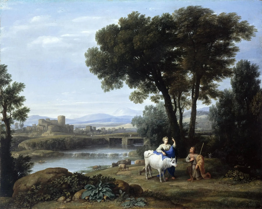 Junon luottaa Io:n Arguksen hoitoon - Claude Lorrain