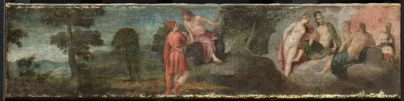 Jupiter jumala ja jumalattaret Olympoksella - Paul Véronèse