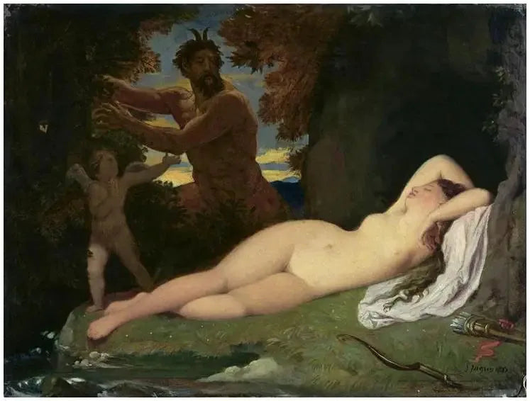 Jupiter ja Antiope - Jean-Auguste-Dominique Ingres