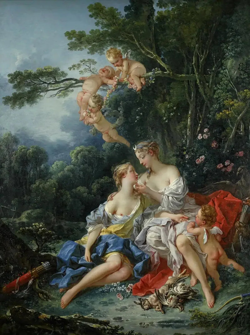 Jupiter ja Callisto - François Boucher