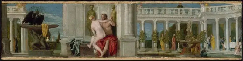 Jupiter et un nu - Paul Véronèse image 1 copie de tableau peinte à la main