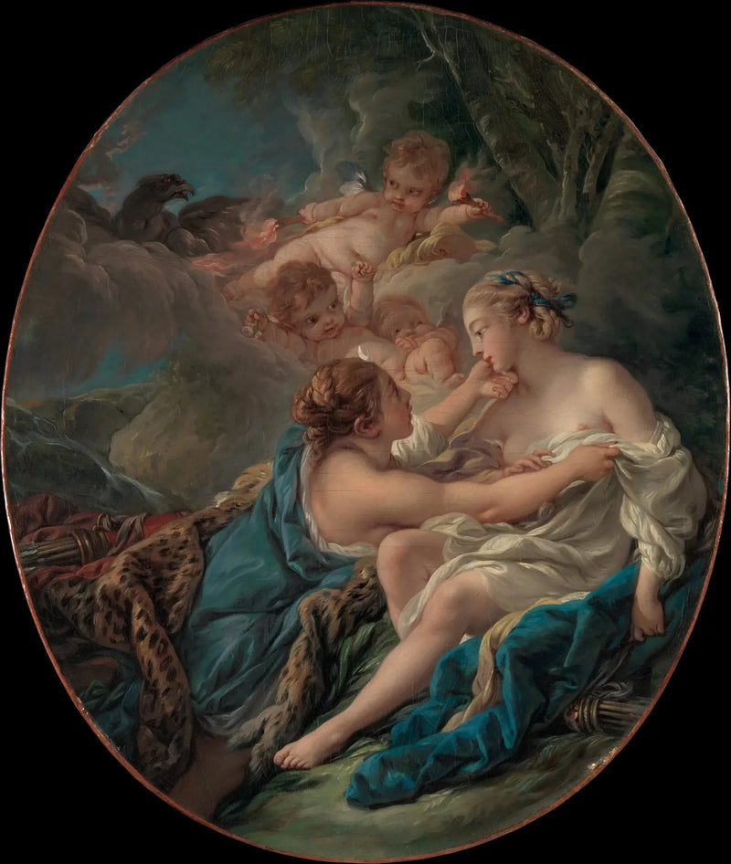 Jupiter, Diane ja Calliston piirteissä - François Boucher