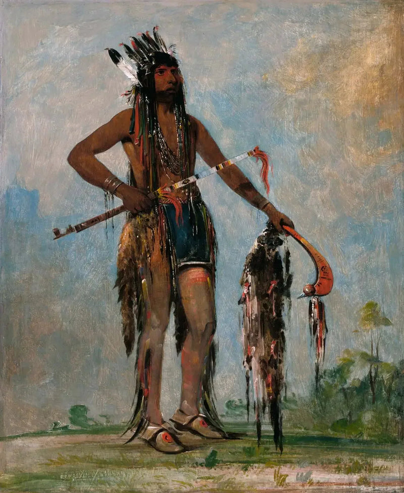Ka-bés-hunk, Se joka matkustaa kaikkialle, soturi - George Catlin