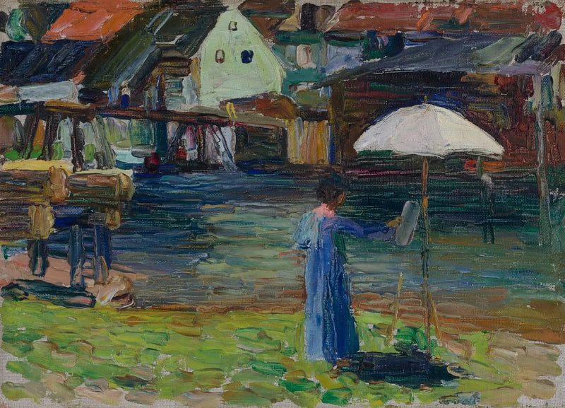 Kallmünz - Gabriele Münter maalaus I - Vassily Kandinsky