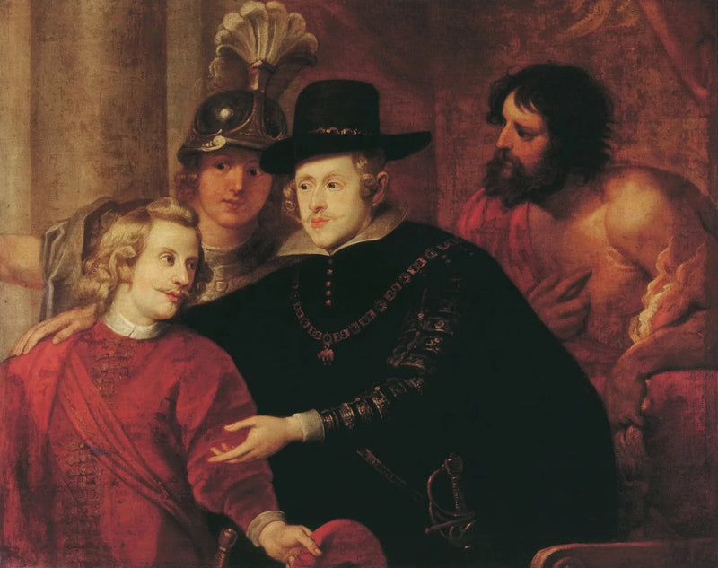 Kardinaal Infant Ferdinand hyvästelee veljensä kuningas Filips IV:tä - Peter Paul Rubens