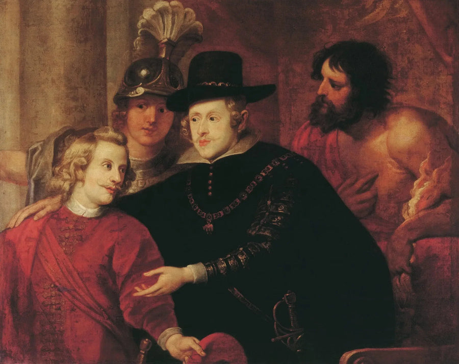 Kardinaal Infant Ferdinand hyvästelee veljensä kuningas Filips IV:tä - Peter Paul Rubens