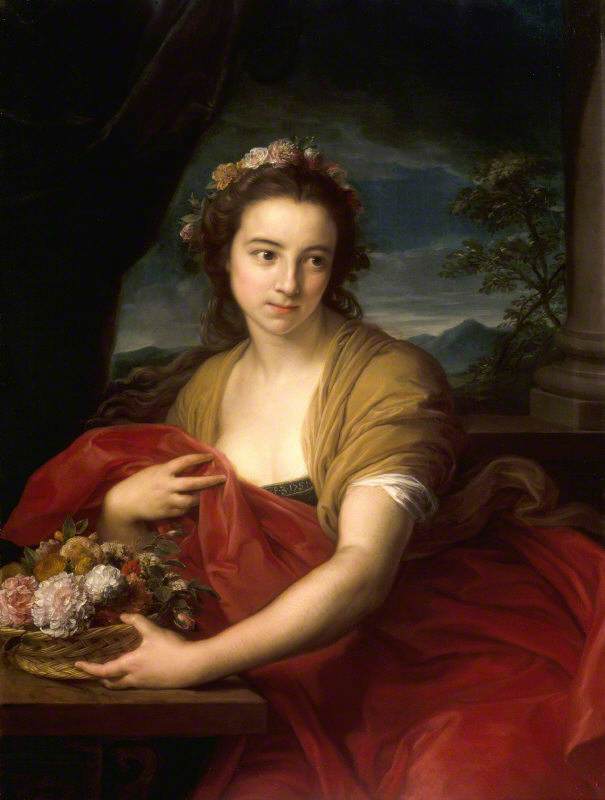 Katherine Durnford, myöhemmin Mme Utrick Fetherstonhaugh, roolissa Flora - Pompeo Batoni