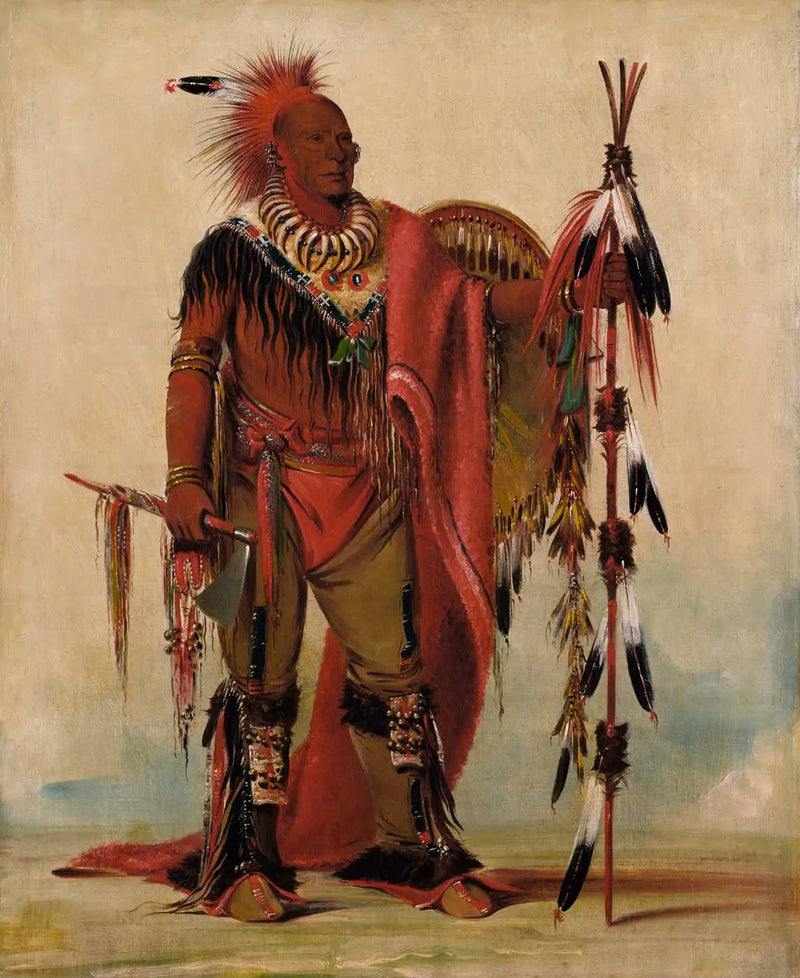 Kee-o-kúk, varovainen kettu, heimojohtaja - George Catlin