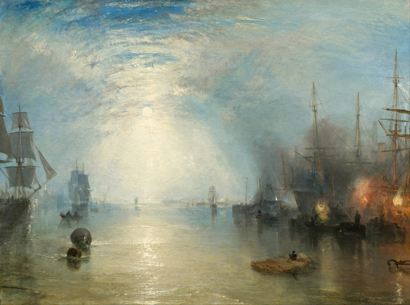 Hiilimiesten hiilikuormaus kuutamossa - J. M. W. Turner