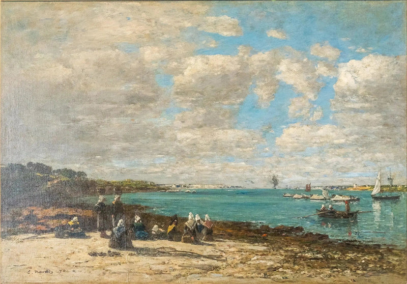 Kerhuon - kalastajat - Eugène Boudin