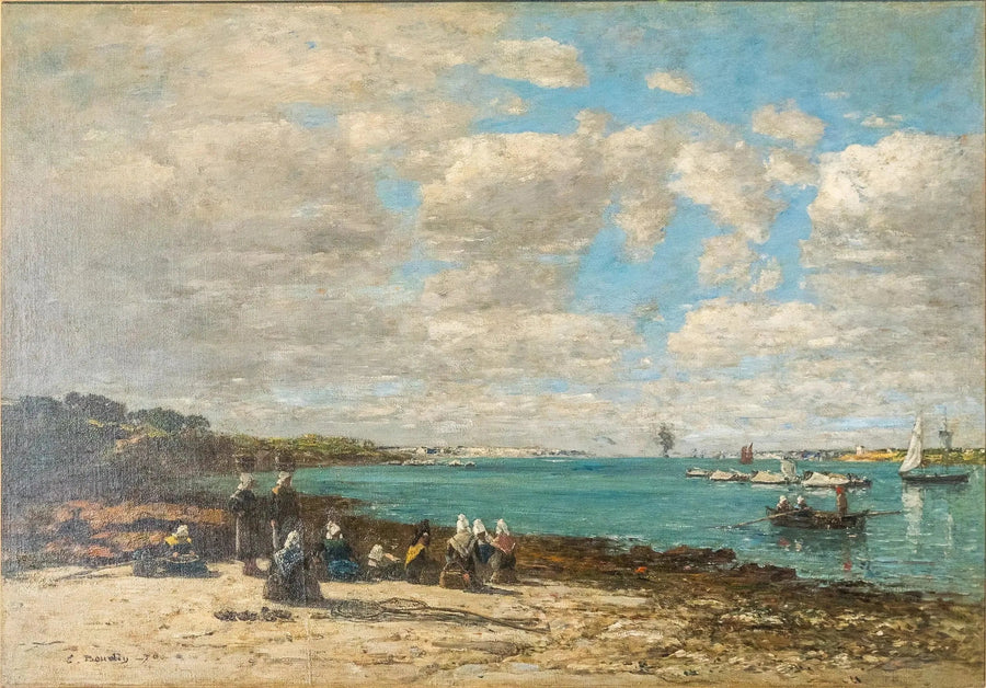 Kerhuon - kalastajat - Eugène Boudin