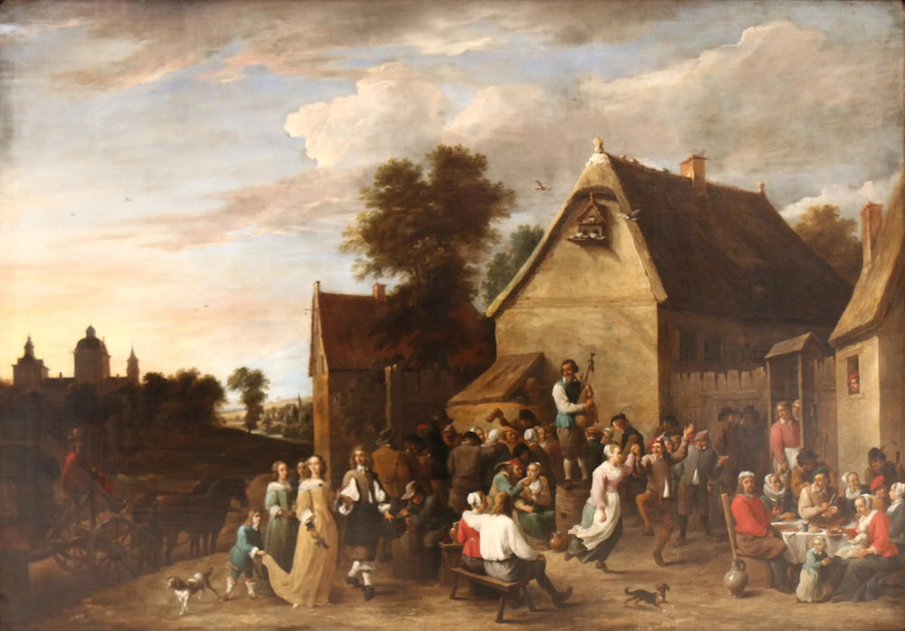 Kermesse flamande - David Teniers le Jeune image 1 reproduction de peinture à l’huile