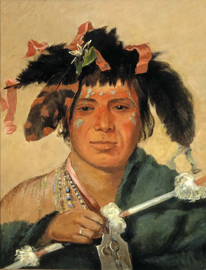 Ko-mán-i-kin-o-haw, Pieni Valas, rohkea - George Catlin