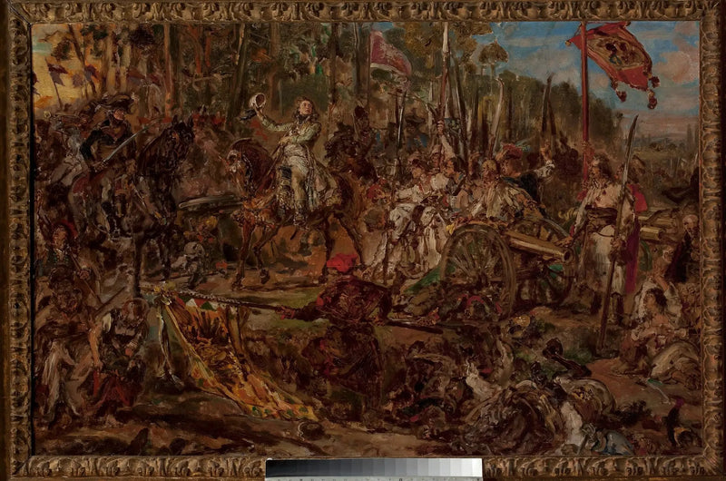 Kościuszko Racławicach, luonnos - Jan Matejko