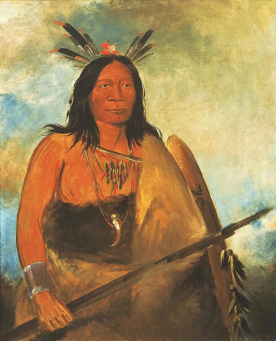 Kots-o-kó-ro-kó, Härän kaulan höyhen, johtaja - George Catlin