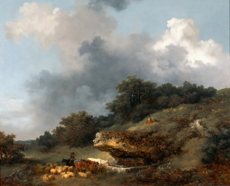 L'Abreuvoir - Jean-Honoré Fragonard