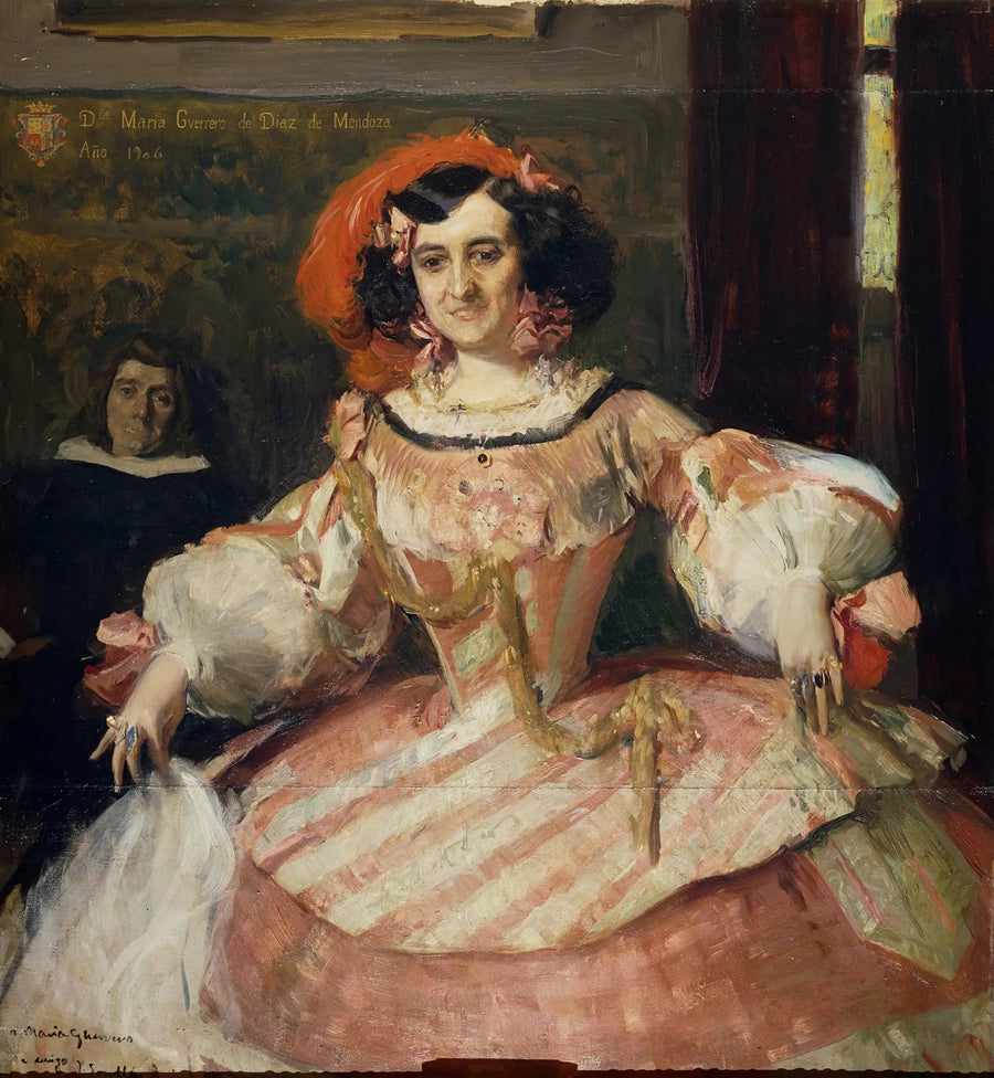 Näyttelijä María Guerrero "La dame boba" - Joaquín Sorolla
