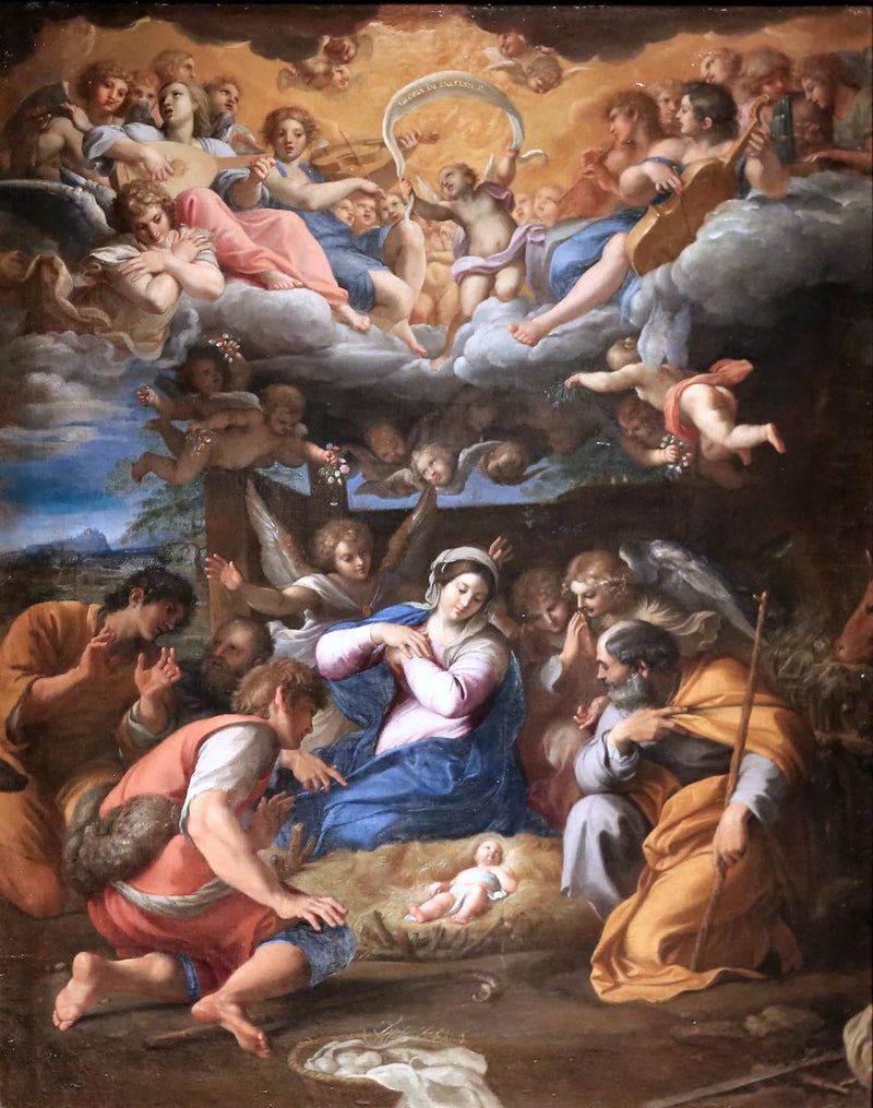 Betlehemin paimenien ylistys - Annibale Carracci