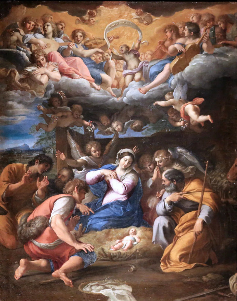 Betlehemin paimenien ylistys - Annibale Carracci
