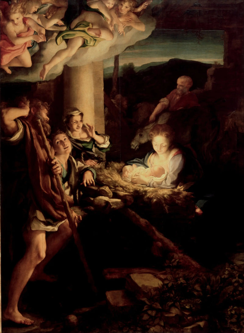 Betlehemin seimessä - Antonio da Correggio