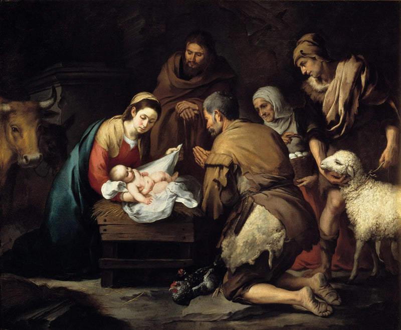 Betlehemin paimenien ylistys - Bartolomé Esteban Murillo