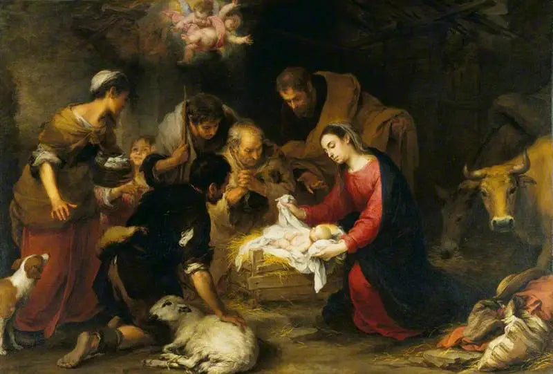 Betlehemin paimenien ylistys - Bartolomé Esteban Murillo
