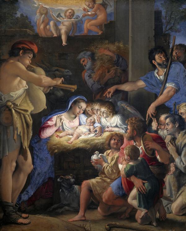 Betlehemin paimenien ylistys - Domenichino
