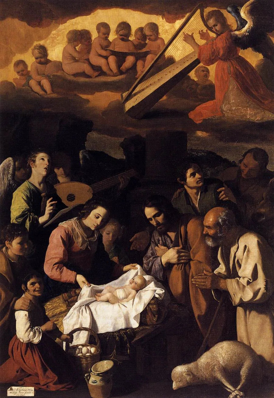 Betlehemin paimenien ylistys - Francisco de Zurbarán