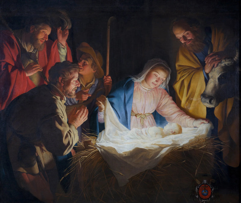Betlehemin paimenien ylistys - Gerrit van Honthorst