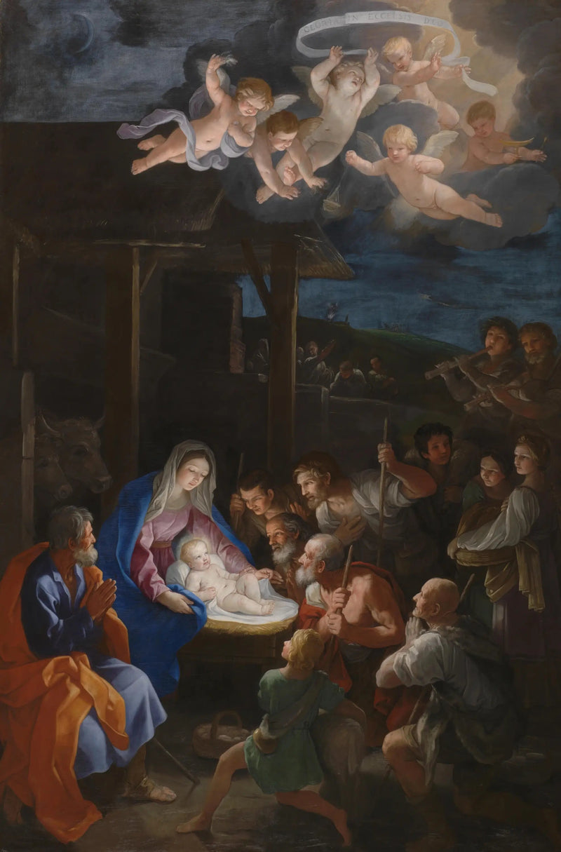 Betlehemin paimenien ylistys - Guido Reni