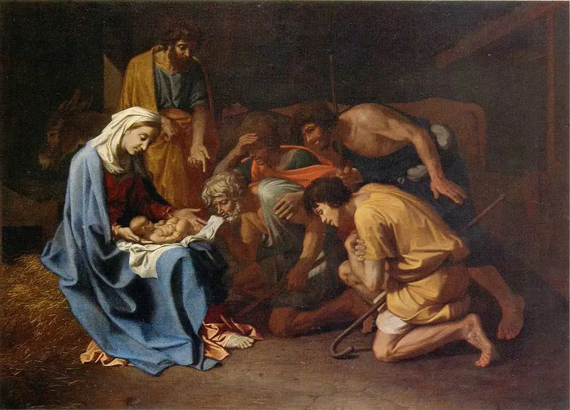 Betlehemin paimenien ylistys - Nicolas Poussin