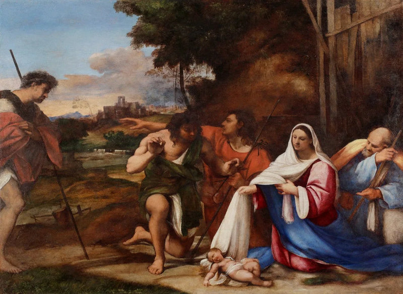 Betlehemin paimenien ylistys - Sebastiano del Piombo